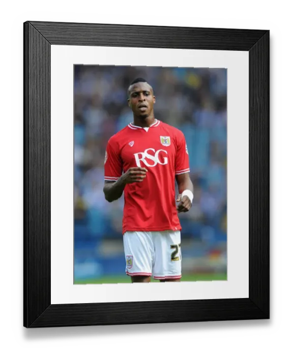 Framed Print : Jonathan Kodjia Scores for Bristol City Against Sheffield Wednesday, 2015