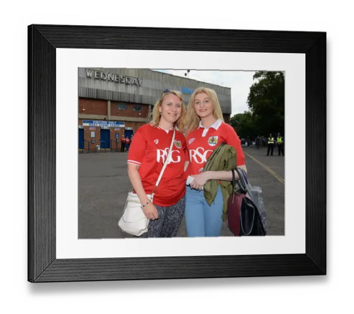 Framed Print : Bristol City Fans Unite Outside Hillsborough Stadium Ahead of Sky Bet Championship Match (August 2015) Framed Print : Bristol City Fans Unite Outside Hillsborough Stadium Ahead of Sky Bet Championship Match (August 2015)