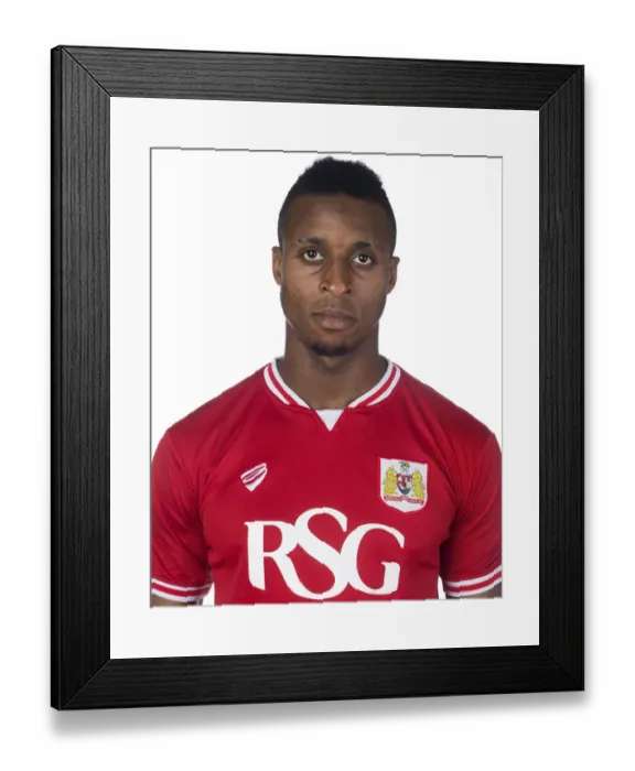 Framed Print : Derrick Williams: Focused and Ready - Bristol City Football Club Headshot (Joe Meredith / JMP, 2015)