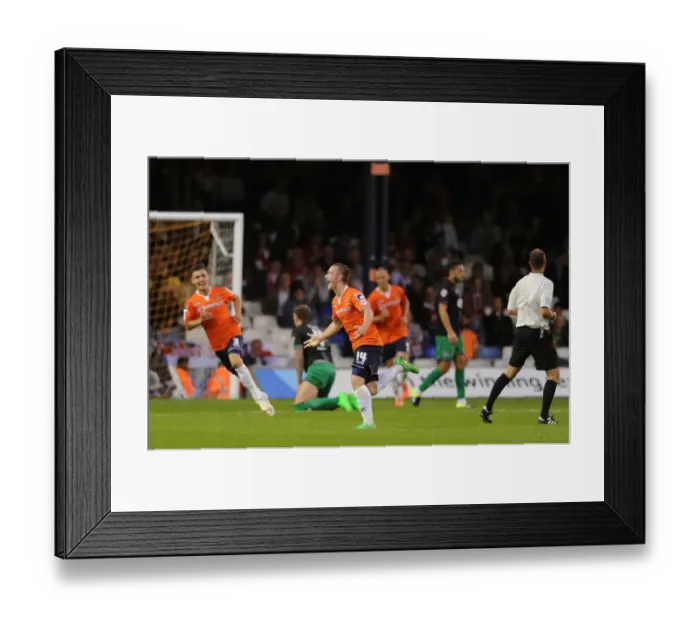 Framed Print : Jack Marriott's Stunner: Luton Town Leads Bristol City in Cup Clash Framed Print : Jack Marriott's Stunner: Luton Town Leads Bristol City in Cup Clash