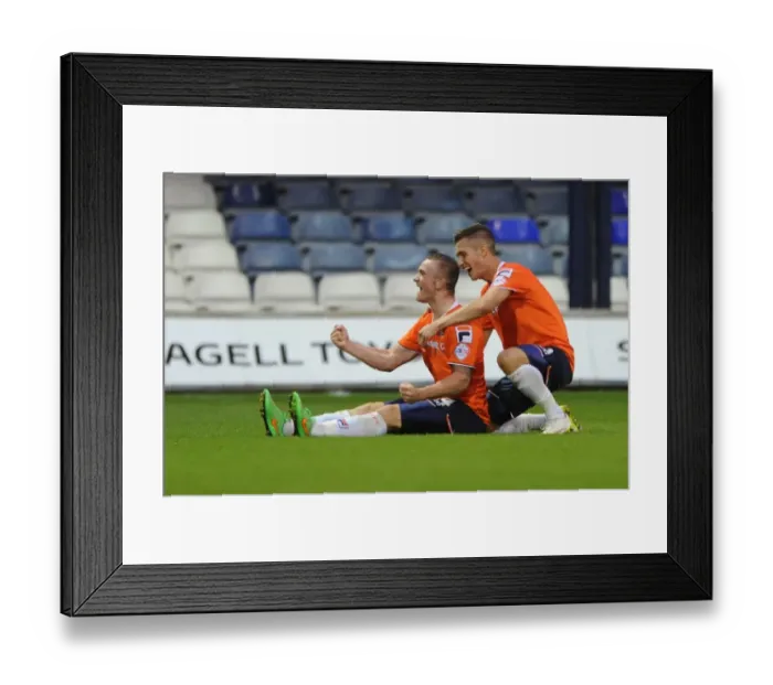 Framed Print : Jack Marriott's Stunner: Luton Town Takes Early Lead Against Bristol City in Capital One Cup Framed Print : Jack Marriott's Stunner: Luton Town Takes Early Lead Against Bristol City in Capital One Cup