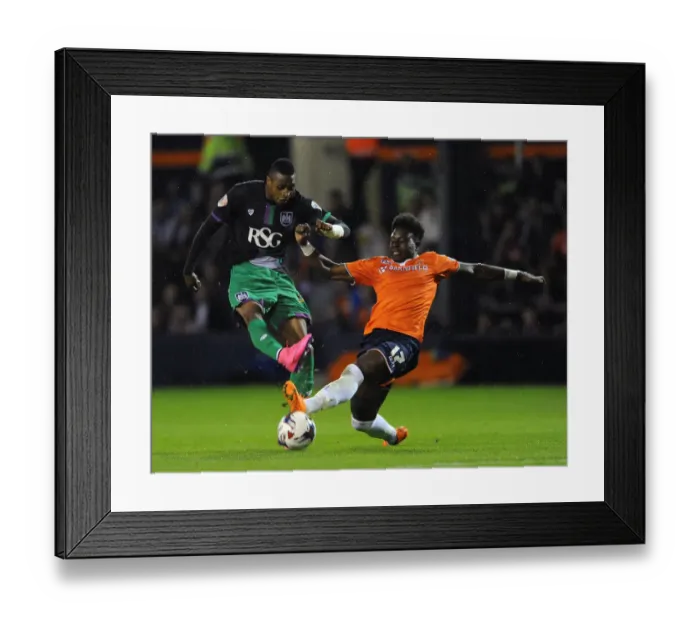 Framed Print : Kodjia's Shot Blocked: Luton Town vs. Bristol City, 11-08-2015 Framed Print : Kodjia's Shot Blocked: Luton Town vs. Bristol City, 11-08-2015