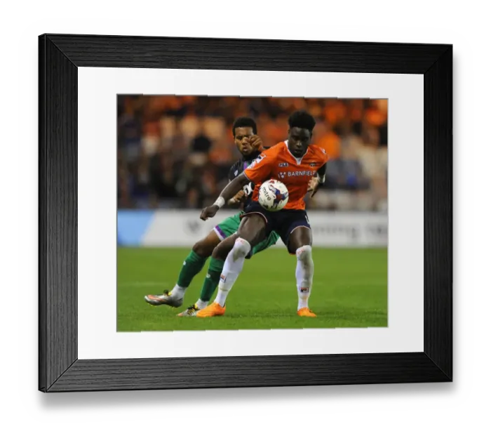 Framed Print : Pelly Ruddock Holds Off Korey Smith: Luton Town vs. Bristol City, Capital One Cup First Round