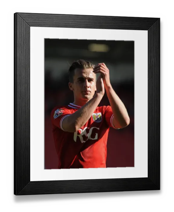 Framed Print : Bristol City's Joe Bryan Applauding Fans after Bristol City vs. Brentford (150815) Framed Print : Bristol City's Joe Bryan Applauding Fans after Bristol City vs. Brentford (150815)