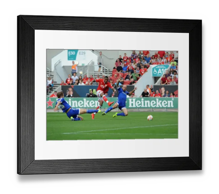 Framed Print : Jonathan Kodjia Scores the Opener for Bristol City Against Brentford at Ashton Gate, 2015 Framed Print : Jonathan Kodjia Scores the Opener for Bristol City Against Brentford at Ashton Gate, 2015