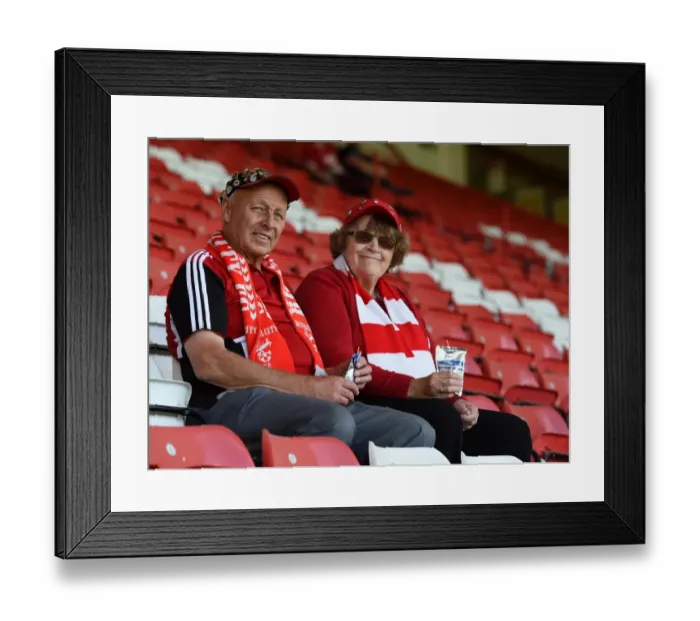 Framed Print : Bristol City Fans in the Dolman Stand, Ashton Gate Stadium during Bristol City vs Brentford Match, Sky Bet Championship (150815)