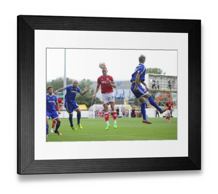 Framed Print : Bristol City's Aaron Wilbraham Scores the Winning Goal Against Brentford in Sky Bet Championship Match