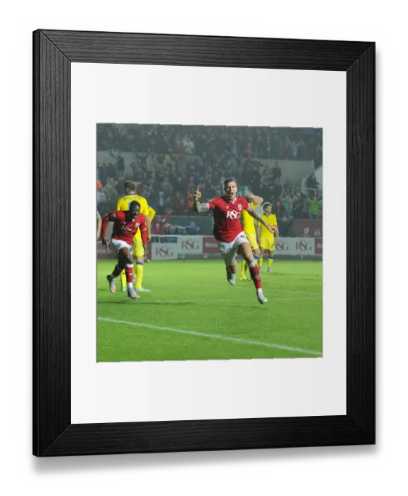 Framed Print : Aden Flint's Last-Minute Goal Saves 2-2 Draw for Bristol City against Leeds United Framed Print : Aden Flint's Last-Minute Goal Saves 2-2 Draw for Bristol City against Leeds United