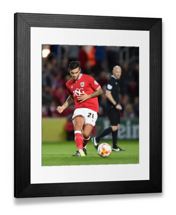Framed Print : Bristol City vs Leeds United: Marlon Pack in Action at Ashton Gate Stadium, 2015 Framed Print : Bristol City vs Leeds United: Marlon Pack in Action at Ashton Gate Stadium, 2015