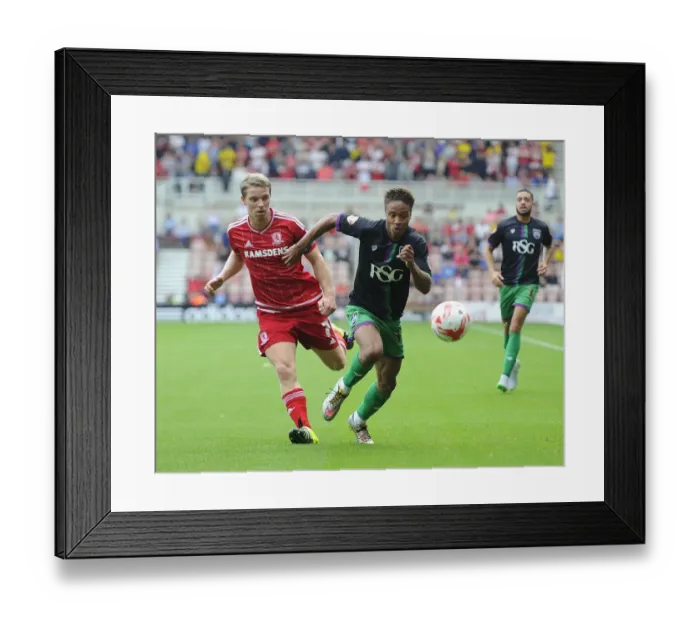 Framed Print : Bobby Reid vs Grant Leadbitter: Battle for Supremacy in Middlesbrough vs Bristol City Championship Clash Framed Print : Bobby Reid vs Grant Leadbitter: Battle for Supremacy in Middlesbrough vs Bristol City Championship Clash