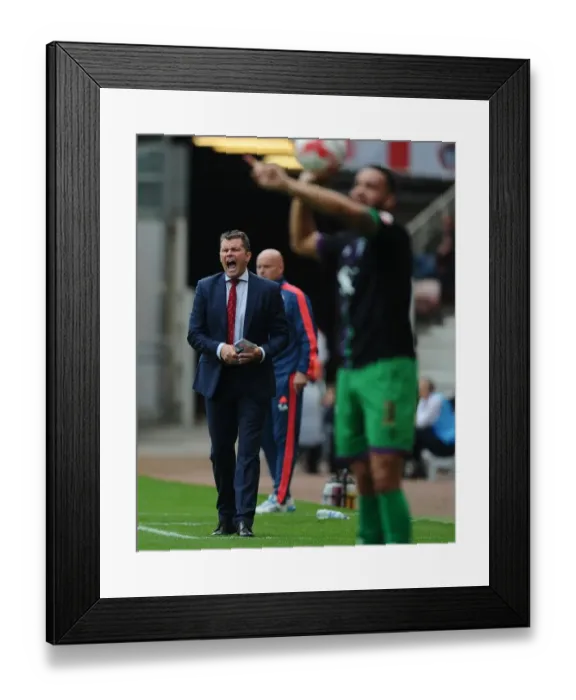 Framed Print : Steve Cotterill at the Helm: Bristol City's Manager in Action at Riverside Stadium Framed Print : Steve Cotterill at the Helm: Bristol City's Manager in Action at Riverside Stadium