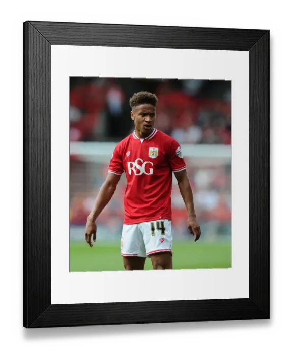 Framed Print : Bobby Reid in Action: Bristol City vs Burnley, Sky Bet Championship, August 2015 Framed Print : Bobby Reid in Action: Bristol City vs Burnley, Sky Bet Championship, August 2015