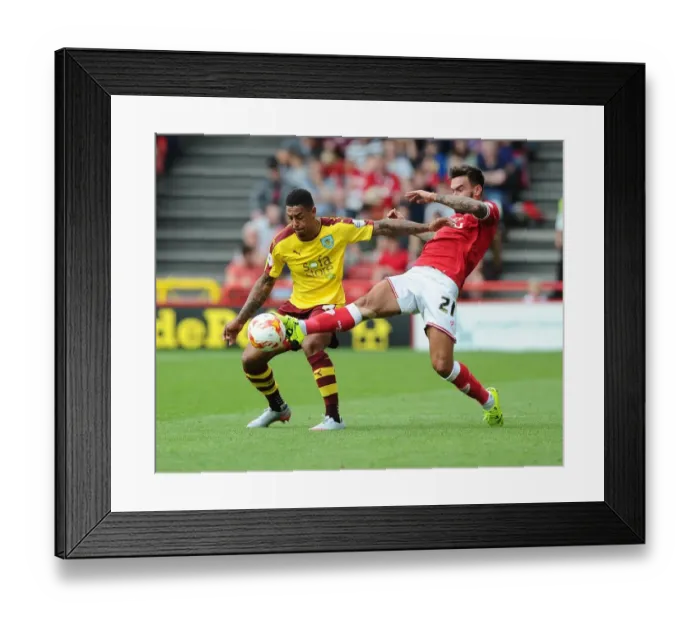 Framed Print : Bristol City vs Burnley: Intense Battle for Possession between Marlon Pack and Andre Gray Framed Print : Bristol City vs Burnley: Intense Battle for Possession between Marlon Pack and Andre Gray