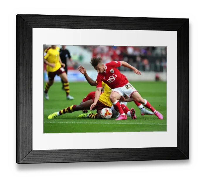 Framed Print : Intense Rivalry: Bryan vs Darikwa - Battle for Possession in Bristol City vs Burnley Framed Print : Intense Rivalry: Bryan vs Darikwa - Battle for Possession in Bristol City vs Burnley