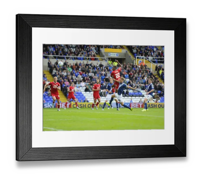 Framed Print : Jonathan Kodjia Scores His Second: Brilliant Moment at St. Andrews, 12 September 2015 (Birmingham City vs. Bristol City, Sky Bet Championship)
