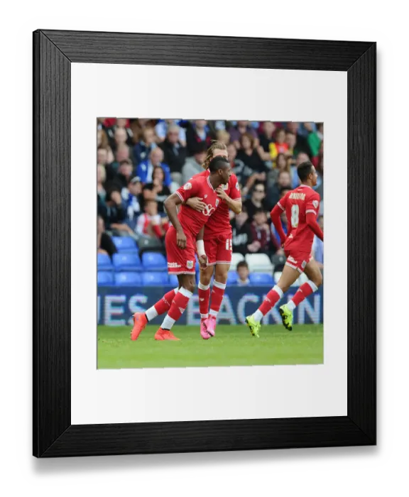 Framed Print : Jonathan Kodjia's Goal Celebration: Birmingham City vs. Bristol City, 12-09-2015 Framed Print : Jonathan Kodjia's Goal Celebration: Birmingham City vs. Bristol City, 12-09-2015