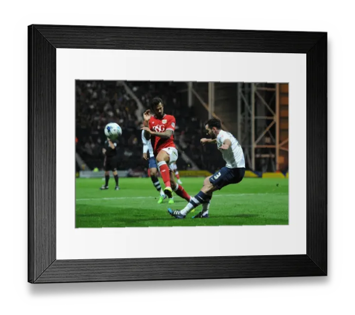 Framed Print : Intense Moment: Marlon Pack vs. Greg Cunningham - Bristol City vs. Preston North End, Sky Bet Championship Framed Print : Intense Moment: Marlon Pack vs. Greg Cunningham - Bristol City vs. Preston North End, Sky Bet Championship