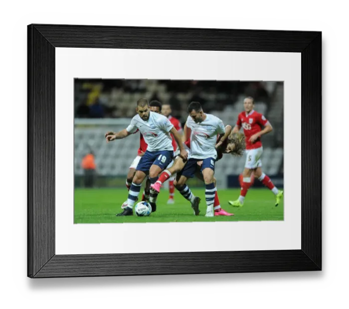 Framed Print : Freeman vs. Wright: A Championship Showdown at Deepdale