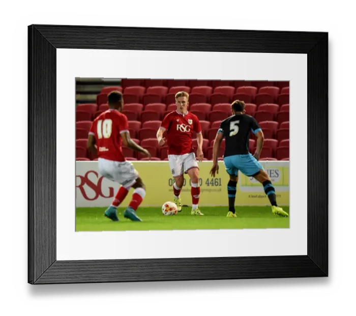 Framed Print : Connor Lemonheigh-Evans in Action: Bristol City U21 vs Sheffield Wednesday U21 at Ashton Gate Stadium
