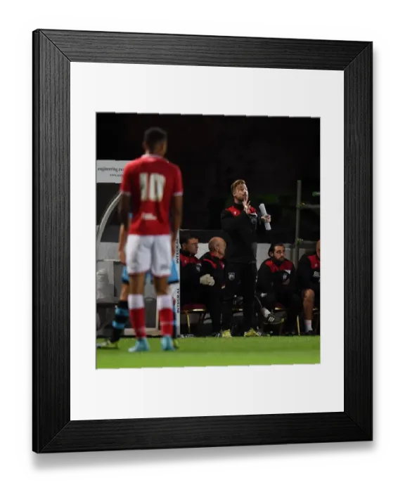 Framed Print : Bristol City U21s: Wade Elliott Coaches from the Touchline Against Sheffield Wednesday U21s at Ashton Gate Stadium Framed Print : Bristol City U21s: Wade Elliott Coaches from the Touchline Against Sheffield Wednesday U21s at Ashton Gate Stadium