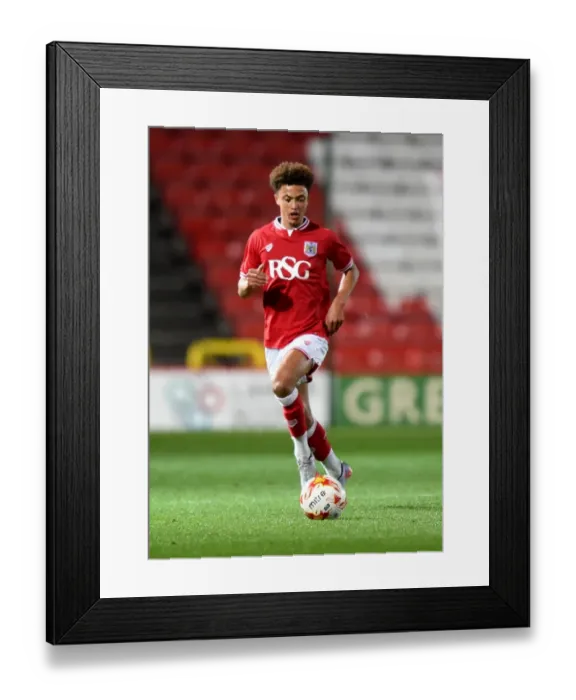 Framed Print : Ashton Gate Showdown: Young Stars Battle it Out - Featured: Ash Harper's Intense Moment