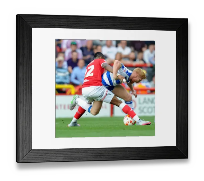 Framed Print : Bristol City vs Reading: Kodjia vs McShane - A Championship Battle at Ashton Gate, 2015