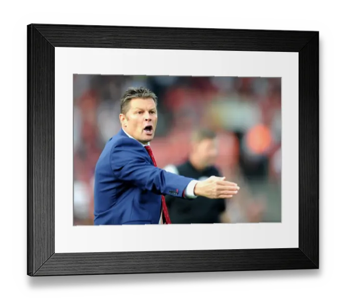 Framed Print : Steve Cotterill Leads Bristol City Against Reading in Sky Bet Championship (190915) Framed Print : Steve Cotterill Leads Bristol City Against Reading in Sky Bet Championship (190915)