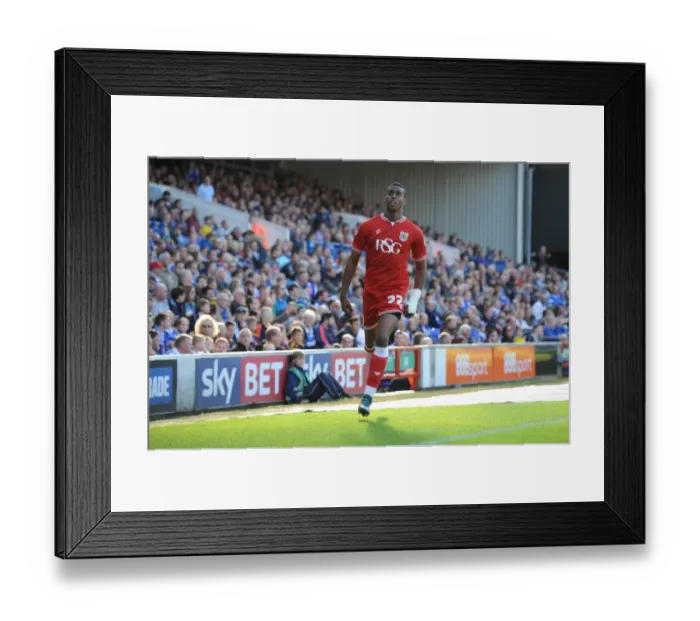 Framed Print : Jonathan Kodjia's Game-Winning Goal: Bristol City Tops Ipswich Town in Sky Bet Championship