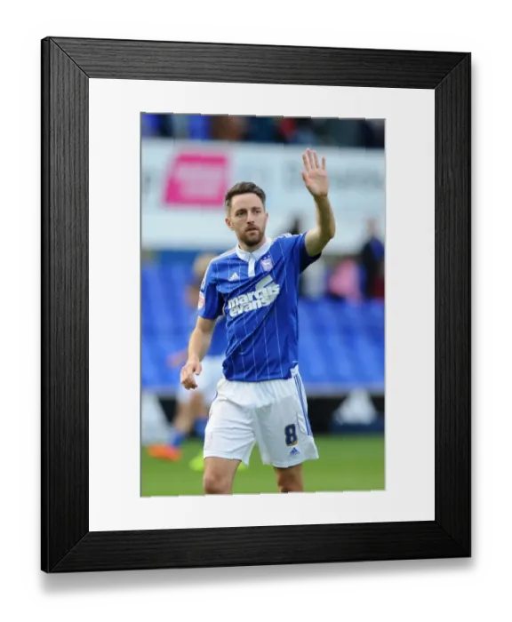 Framed Print : Cole Skuse Bids Farewell: Ipswich Town vs. Bristol City, 2015