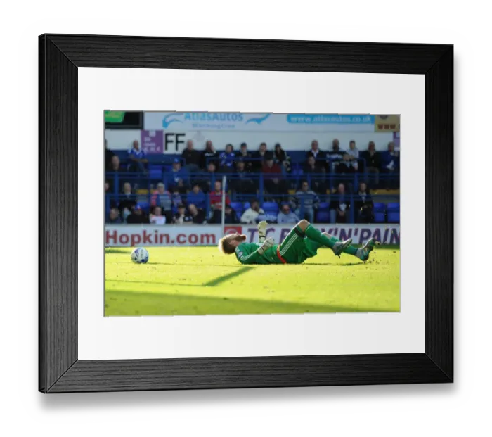 Framed Print : Dejected Gerken as Freeman's Shot Levels Ipswich and Bristol City Framed Print : Dejected Gerken as Freeman's Shot Levels Ipswich and Bristol City