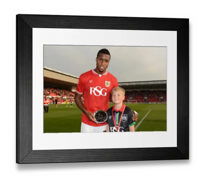 Framed Print : Jonathan Kodjia Named Man of the Match as Bristol City Tops MK Dons in Sky Bet Championship Framed Print : Jonathan Kodjia Named Man of the Match as Bristol City Tops MK Dons in Sky Bet Championship