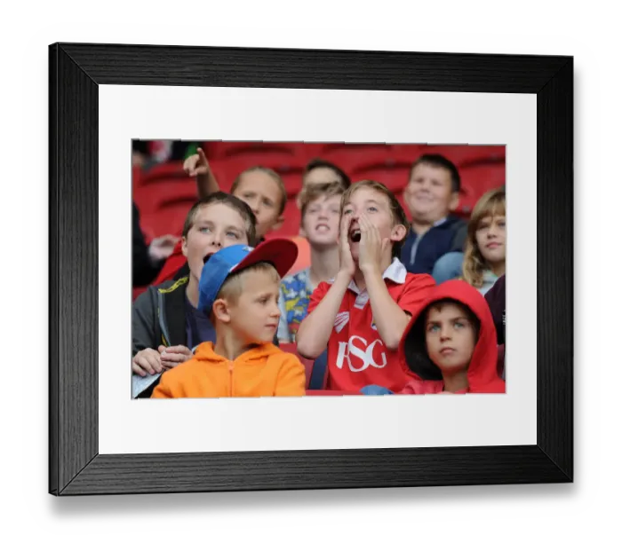 Framed Print : Young Fan's Hopeful Gaze at Bristol City vs MK Dons Match, 2015 Framed Print : Young Fan's Hopeful Gaze at Bristol City vs MK Dons Match, 2015