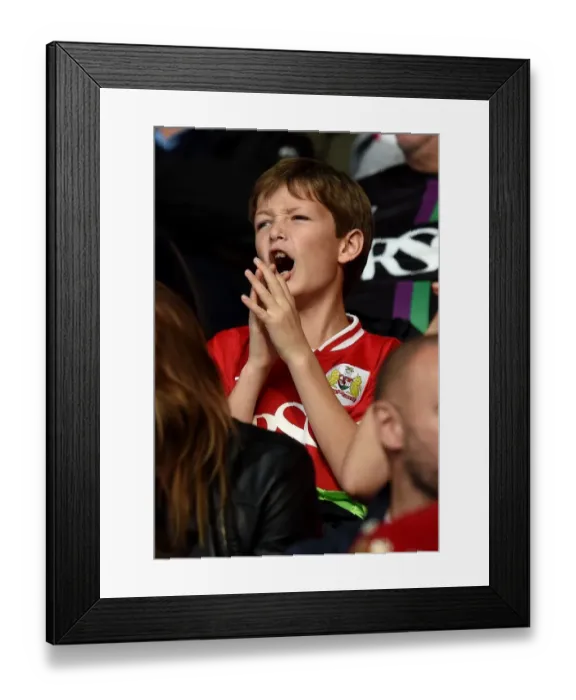 Framed Print : Sky Bet Championship Showdown: Bristol City vs MK Dons at Ashton Gate Stadium (October 2015)