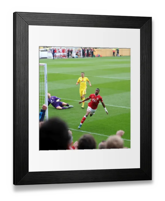 Framed Print : Jonathan Kodjia's Thrilling Goal: Bristol City vs. MK Dons at Ashton Gate Framed Print : Jonathan Kodjia's Thrilling Goal: Bristol City vs. MK Dons at Ashton Gate