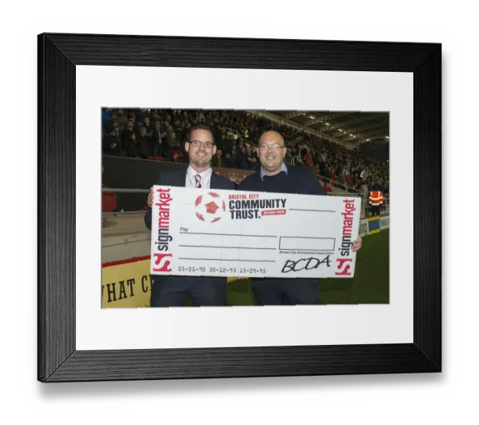 Framed Print : Half Time 50 / 50 Draw: Bristol City vs. Nottingham Forest, Sky Bet Championship - Ashton Gate Framed Print : Half Time 50 / 50 Draw: Bristol City vs. Nottingham Forest, Sky Bet Championship - Ashton Gate