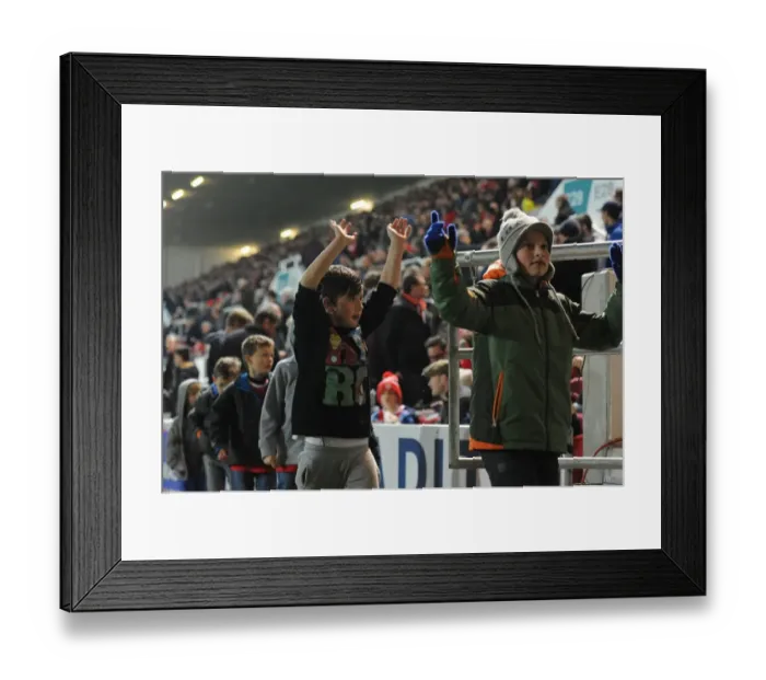 Framed Print : Half Time Showdown: Bristol City vs. Nottingham Forest at Ashton Gate