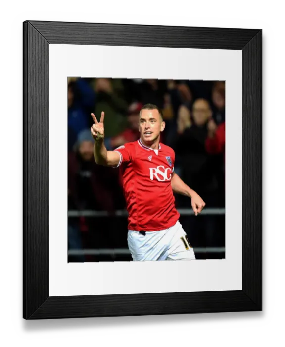 Framed Print : Aaron Wilbraham's Double: Bristol City's 2-0 Lead Against Nottingham Forest at Ashton Gate Stadium, 2015 Framed Print : Aaron Wilbraham's Double: Bristol City's 2-0 Lead Against Nottingham Forest at Ashton Gate Stadium, 2015