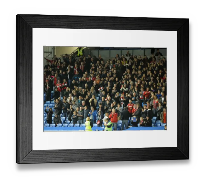 Framed Print : Brighton vs. Bristol City: A Sea of Fans at the Community Stadium