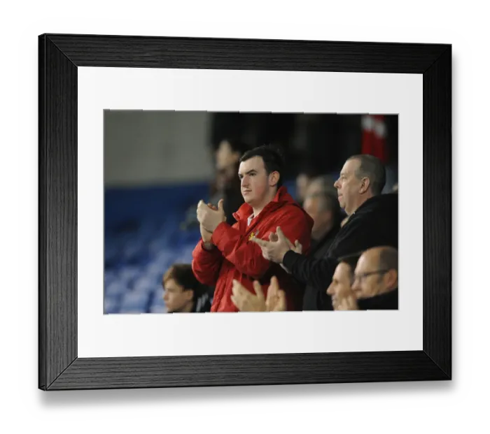 Framed Print : Brighton vs. Bristol City: A Fan's Passion at the Community Stadium (2015)