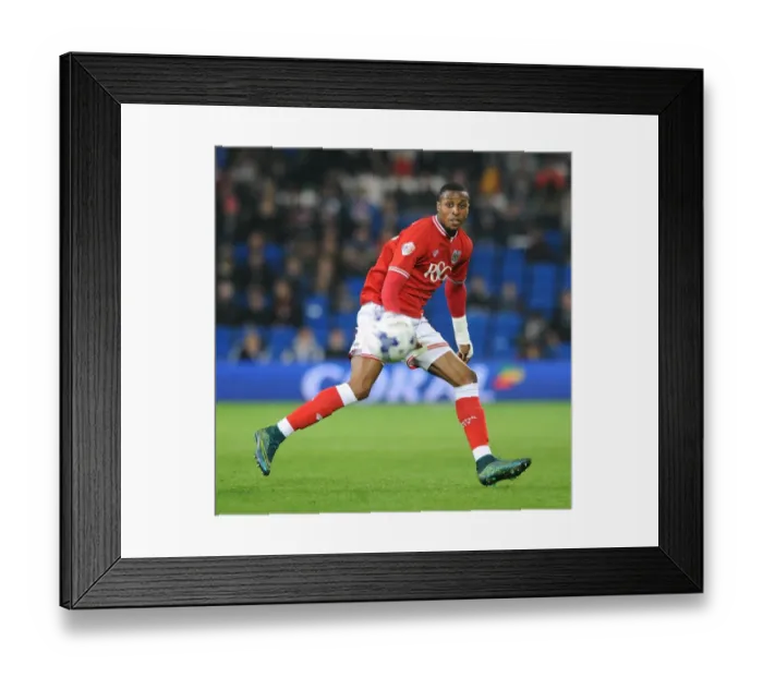 Framed Print : Jonathan Kodjia in Action: Cardiff City vs. Bristol City, 2015 Framed Print : Jonathan Kodjia in Action: Cardiff City vs. Bristol City, 2015