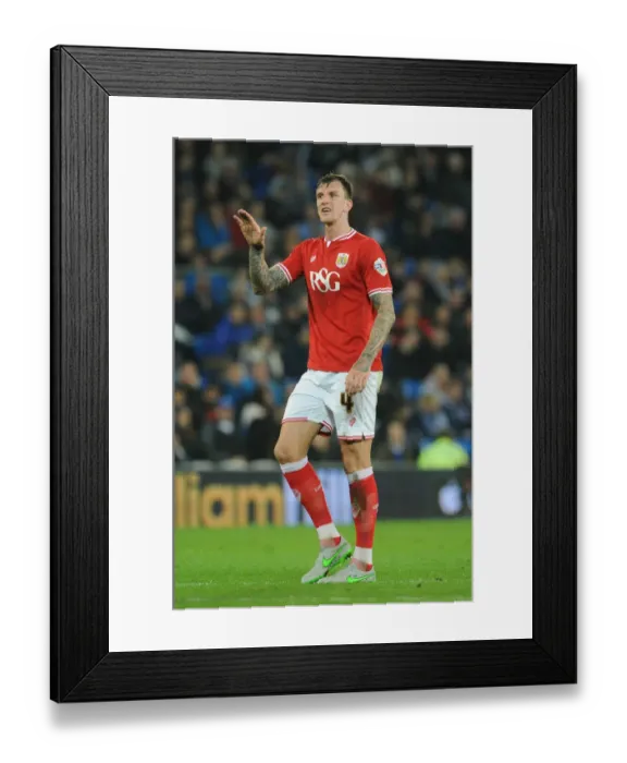 Framed Print : Aden Flint of Bristol City in Action against Cardiff City, 2015 Framed Print : Aden Flint of Bristol City in Action against Cardiff City, 2015