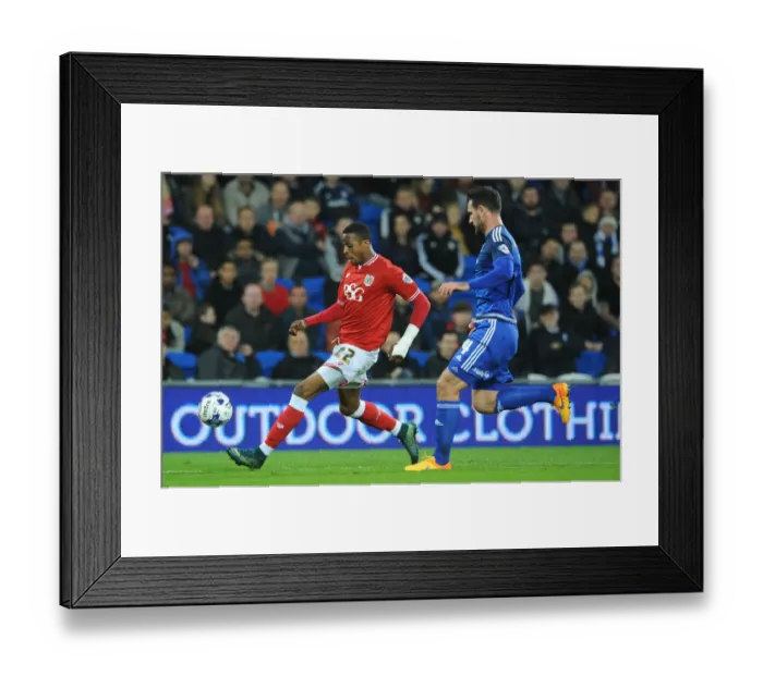 Framed Print : Jonathan Kodjia in Control: Cardiff City vs. Bristol City, 2015 Framed Print : Jonathan Kodjia in Control: Cardiff City vs. Bristol City, 2015