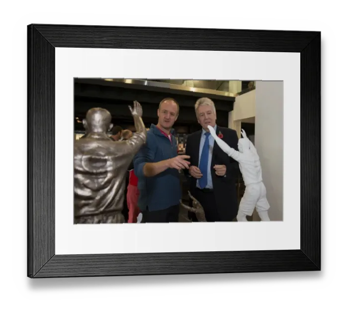 Framed Print : Unveiling the Pride of Bristol City: The John Atyeo Statue Framed Print : Unveiling the Pride of Bristol City: The John Atyeo Statue