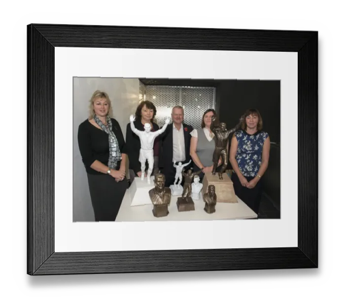 Framed Print : Unveiling of John Atyeo Statue at Ashton Gate: Bristol City vs Fulham, 2015 Framed Print : Unveiling of John Atyeo Statue at Ashton Gate: Bristol City vs Fulham, 2015