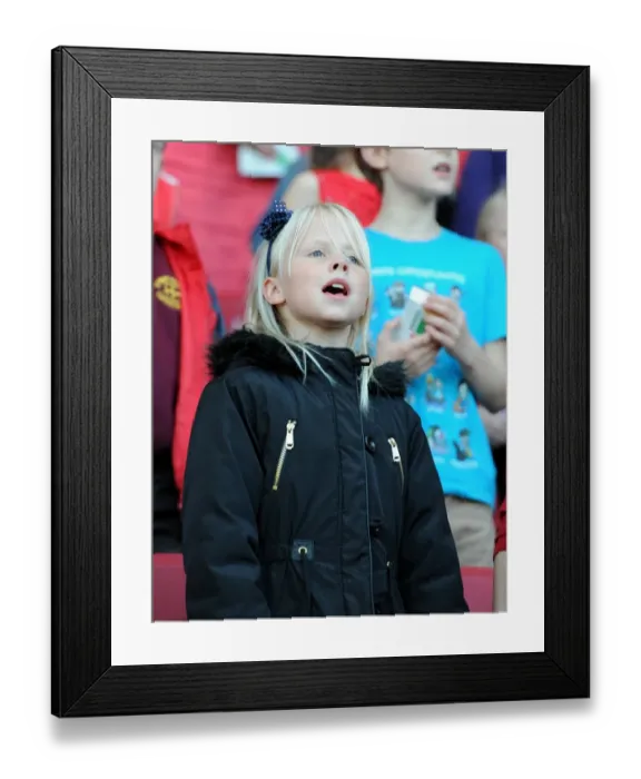 Framed Print : Community Choir Performs at Ashton Gate: Bristol City vs. Fulham, 2015
