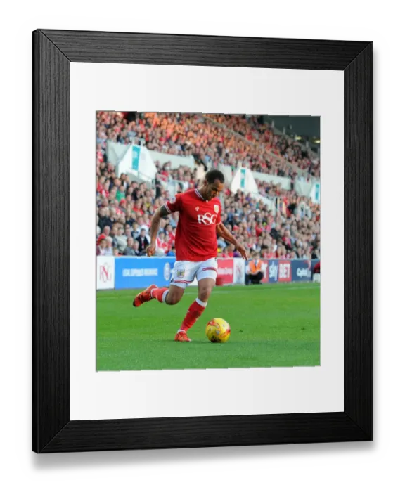 Framed Print : Packed Dolman Stand: Elliott Bennett of Bristol City Faces Off Against Fulham in Championship Clash at Ashton Gate Framed Print : Packed Dolman Stand: Elliott Bennett of Bristol City Faces Off Against Fulham in Championship Clash at Ashton Gate