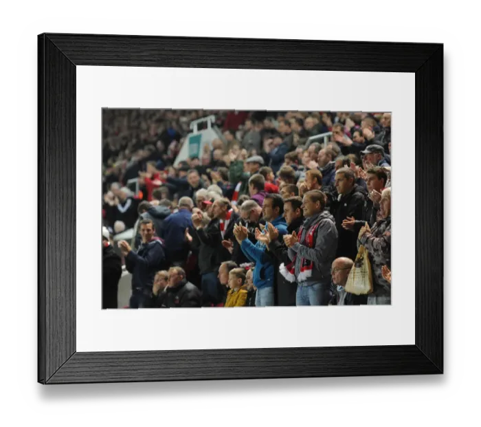 Framed Print : Bristol City Fans Celebrate Taking the Lead Against Wolves at Ashton Gate, 2015 Framed Print : Bristol City Fans Celebrate Taking the Lead Against Wolves at Ashton Gate, 2015