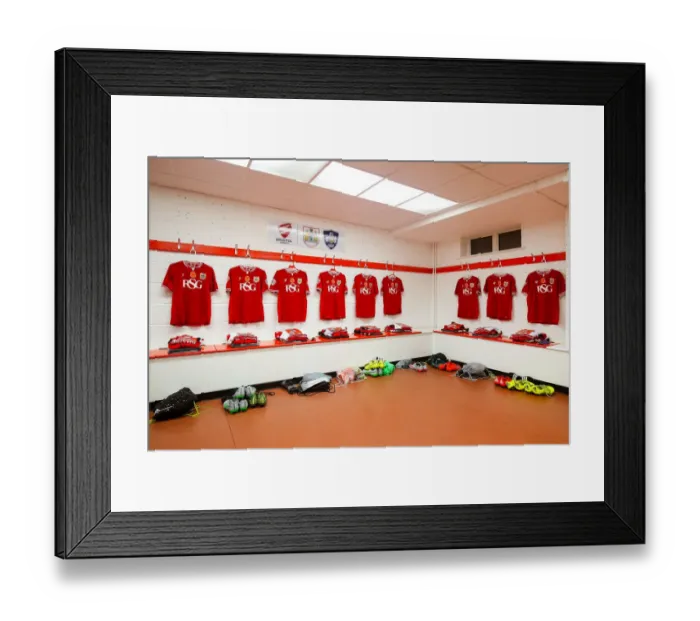 Framed Print : Bristol City FC - Remembrance Day Tribute: Poppies on Shirts before Bristol City v Wolves, Sky Bet Championship (November 3, 2015) Framed Print : Bristol City FC - Remembrance Day Tribute: Poppies on Shirts before Bristol City v Wolves, Sky Bet Championship (November 3, 2015)
