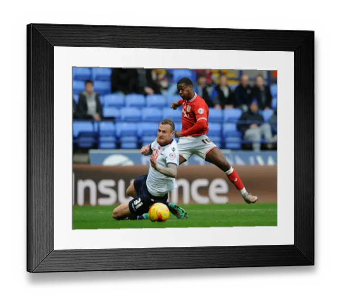 Framed Print : Kieran Agard's Shot: Bolton Wanderers vs. Bristol City, Sky Bet Championship (Nov 2015) Framed Print : Kieran Agard's Shot: Bolton Wanderers vs. Bristol City, Sky Bet Championship (Nov 2015)