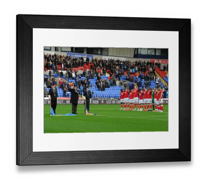 Framed Print : Bristol City Honors Minutes Silence at Macron Stadium vs. Bolton Wanderers (07 / 11 / 2015) Framed Print : Bristol City Honors Minutes Silence at Macron Stadium vs. Bolton Wanderers (07 / 11 / 2015)